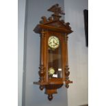 Mahogany Cased Pendulum Wall Clock