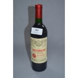 Bottle of 1986 Petrus Pomerol Wine