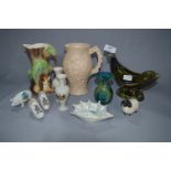 Arthur Wood Jug, Hornsea Vase, Crested Ware, Devon Dolphin, etc.
