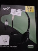 *4 Orb Wired chat Headsets Compatible with XBox On