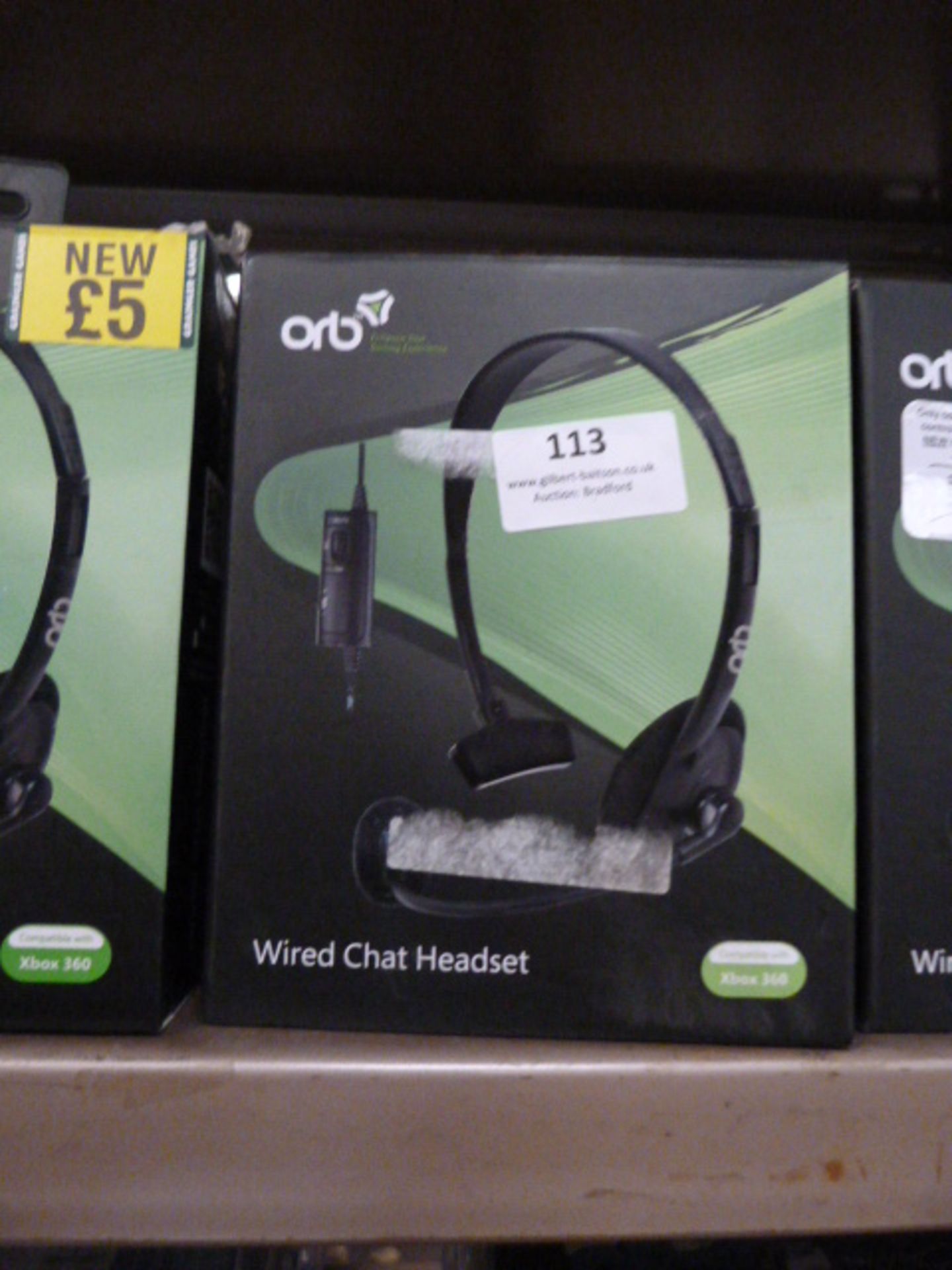 *4 Sets of Orb Wired Chat Headsets Compatible with