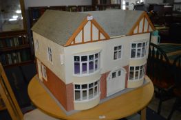 Large Dollhouse with Double Bay Window Front