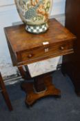 Victorian Walnut Sewing Table