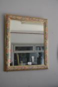 Decorative Floral Framed Wall Mirror