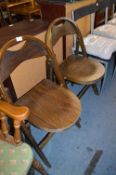 Pair of Bentwood Folding Chairs