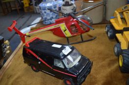 The A-Team Van and Helicopter Models