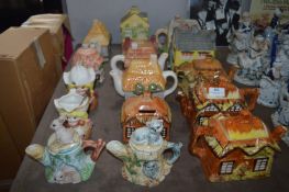 *Quantity of Decorative Teapots, Cottage Ware, etc.