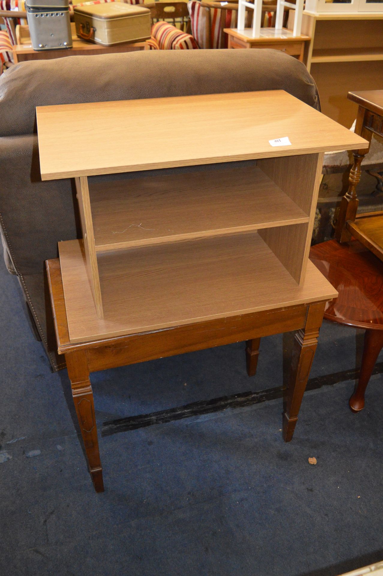 *Oak Side Table with Lift Up Lid and a Light Oak Effect TV Unit
