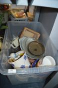 Plastic Storage Box Containing Oven Ware, Plant Po