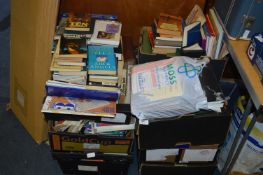 Seven Boxes of Assorted Fiction and Nonfiction Boo