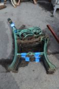 Four Pairs of Cast Iron Garden Bench Support