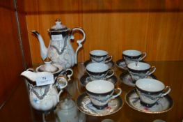 Chinese Dragon Patterned Fifteen Piece Tea Set