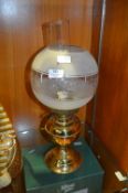 Brass Oil Lamp with Shade