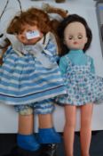 Pair of 1970's Plastic Dolls