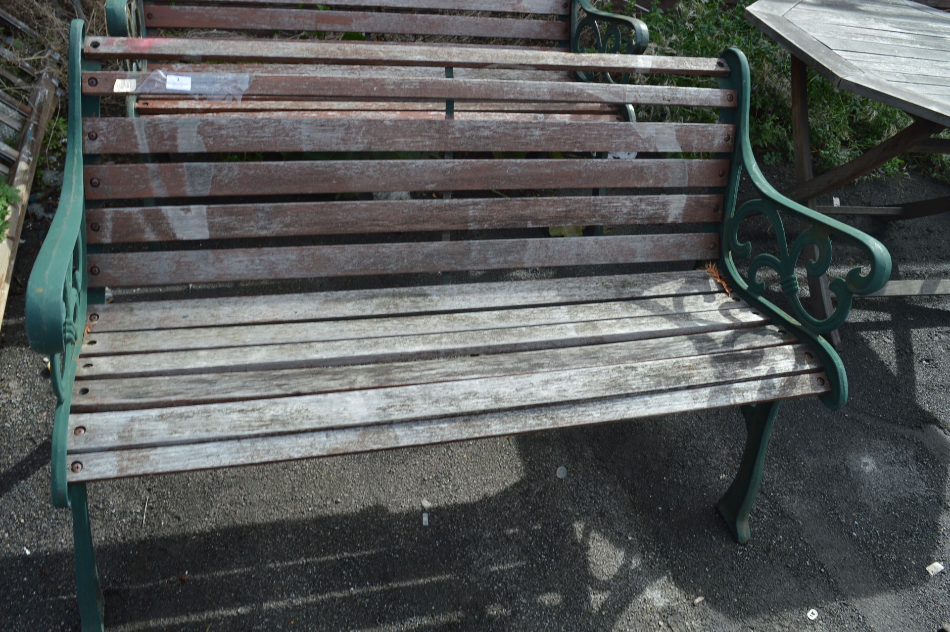 Garden Bench on Cast Iron Supports