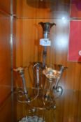 Silver Plated Five Branch Epergne