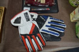 Two Pairs of 1980's Ladies Motorcycle Gloves