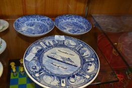 Commemorative Plate "P&O Ferries Hull" and Two Spo