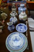 Pottery Ginger Jars, Decorative Plates, Vase, Jug,