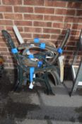 Three Pairs of Cast Iron Garden Bench Supports