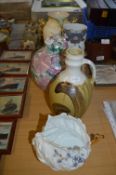 Pottery Vases, Lidded Jar, Jug, etc.