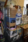 *Cage Lot; Table Lamps, Pottery, Dinnerware, Trinket Boxes, etc.