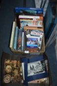 Box Containing Assorted Books Including Travel Gui