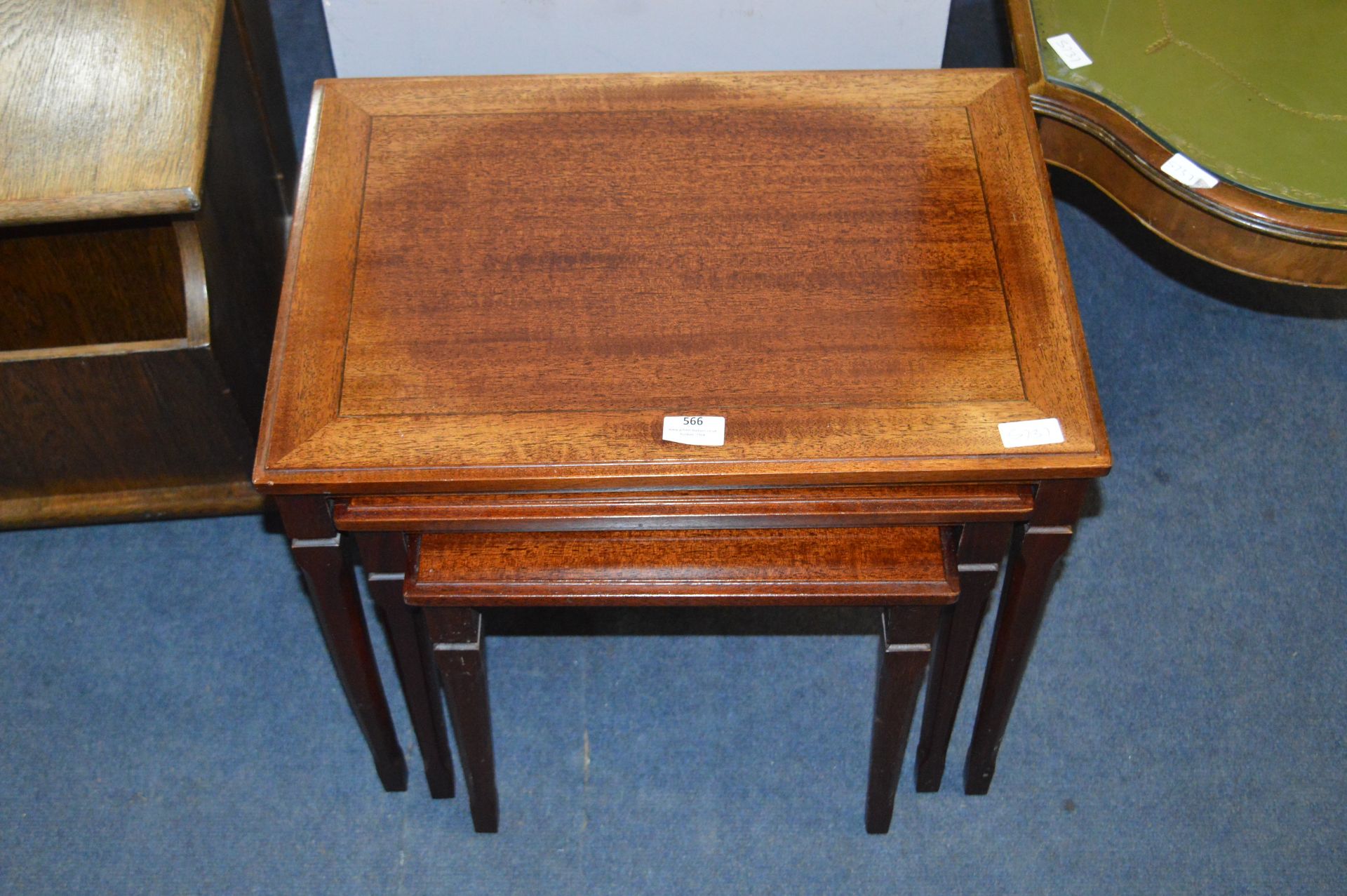 Mahogany Nest of Three Tables