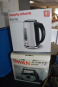 Morphy Richards and Swan Kettles