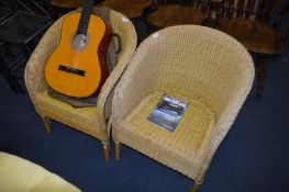 Pair of Wicker Tub Armchairs