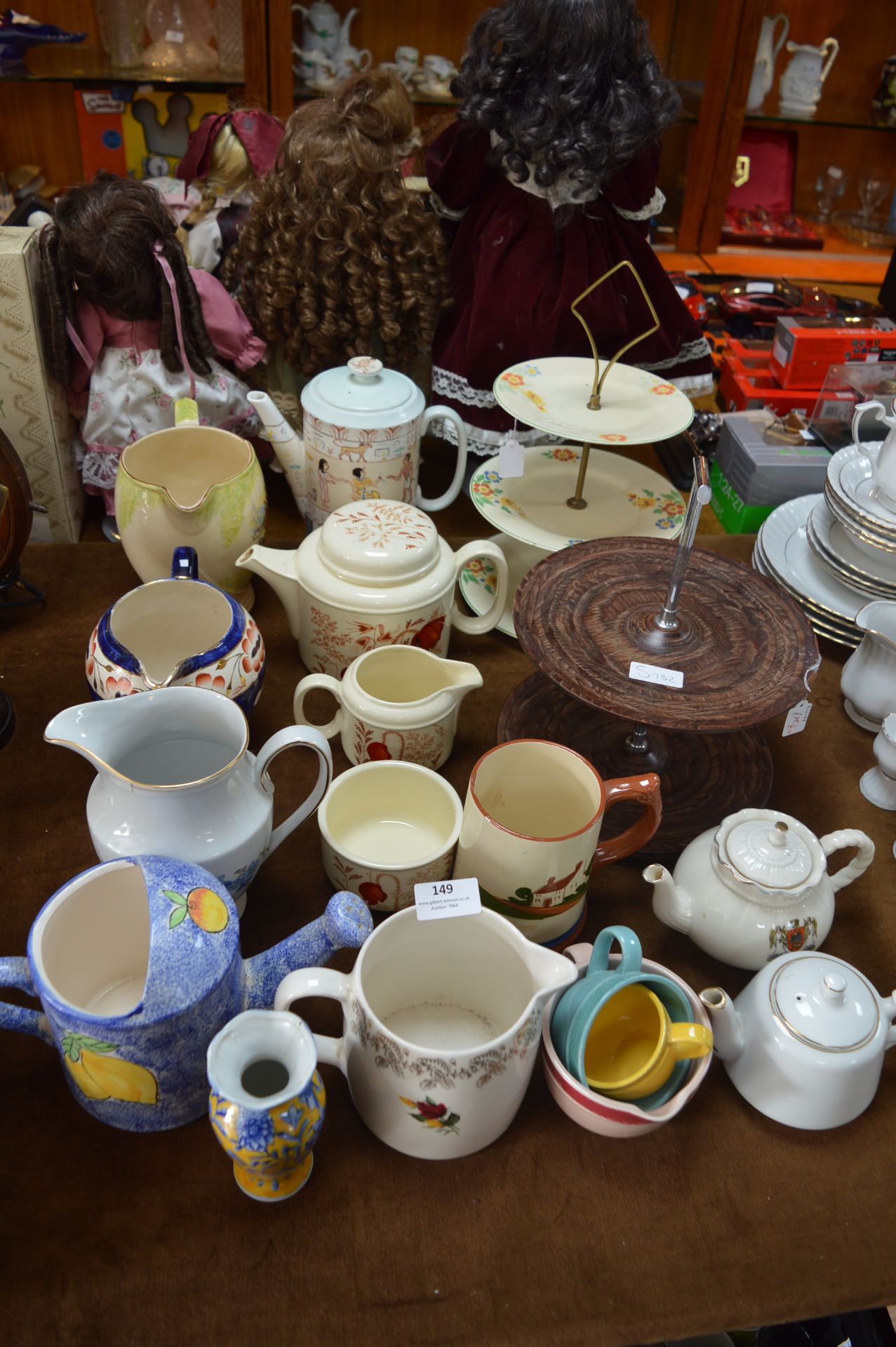 *Pottery Jugs, Cake Plates, Teapots, etc.