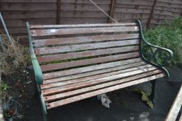 Garden Bench on Cast Iron Supports