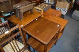 *Coffee Table, Occasional Table, Trolley Table and Two Stools