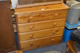 Pine Four Height Chest of Drawers