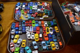 Two Trays of Die Cast Model Vehicles