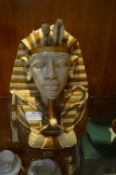 Large Tutankhamun Resin Bust