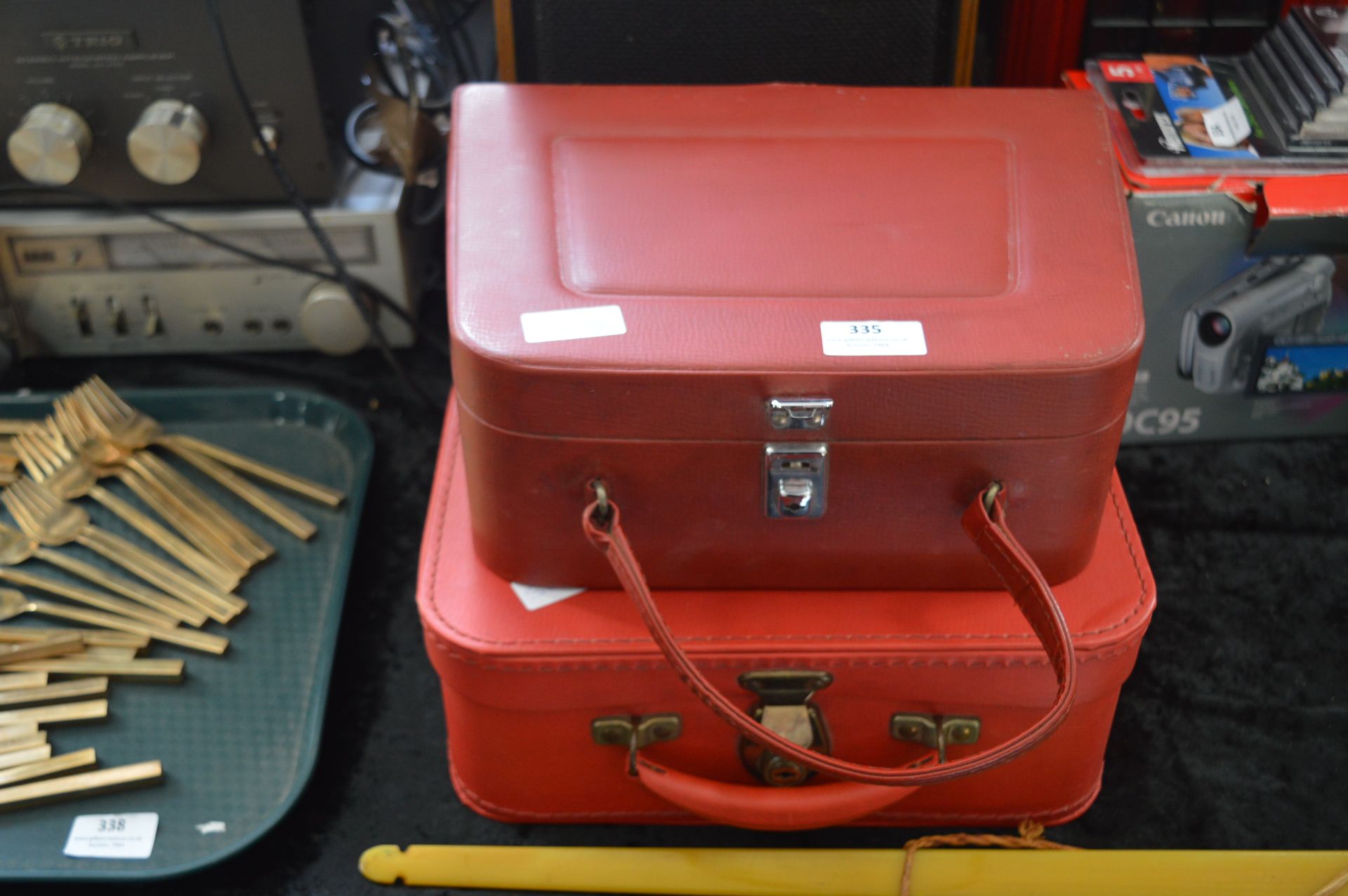 Two Vintage Vanity Cases