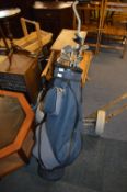 *Assorted Vantage Golf Clubs with Golf Bag and Trolley