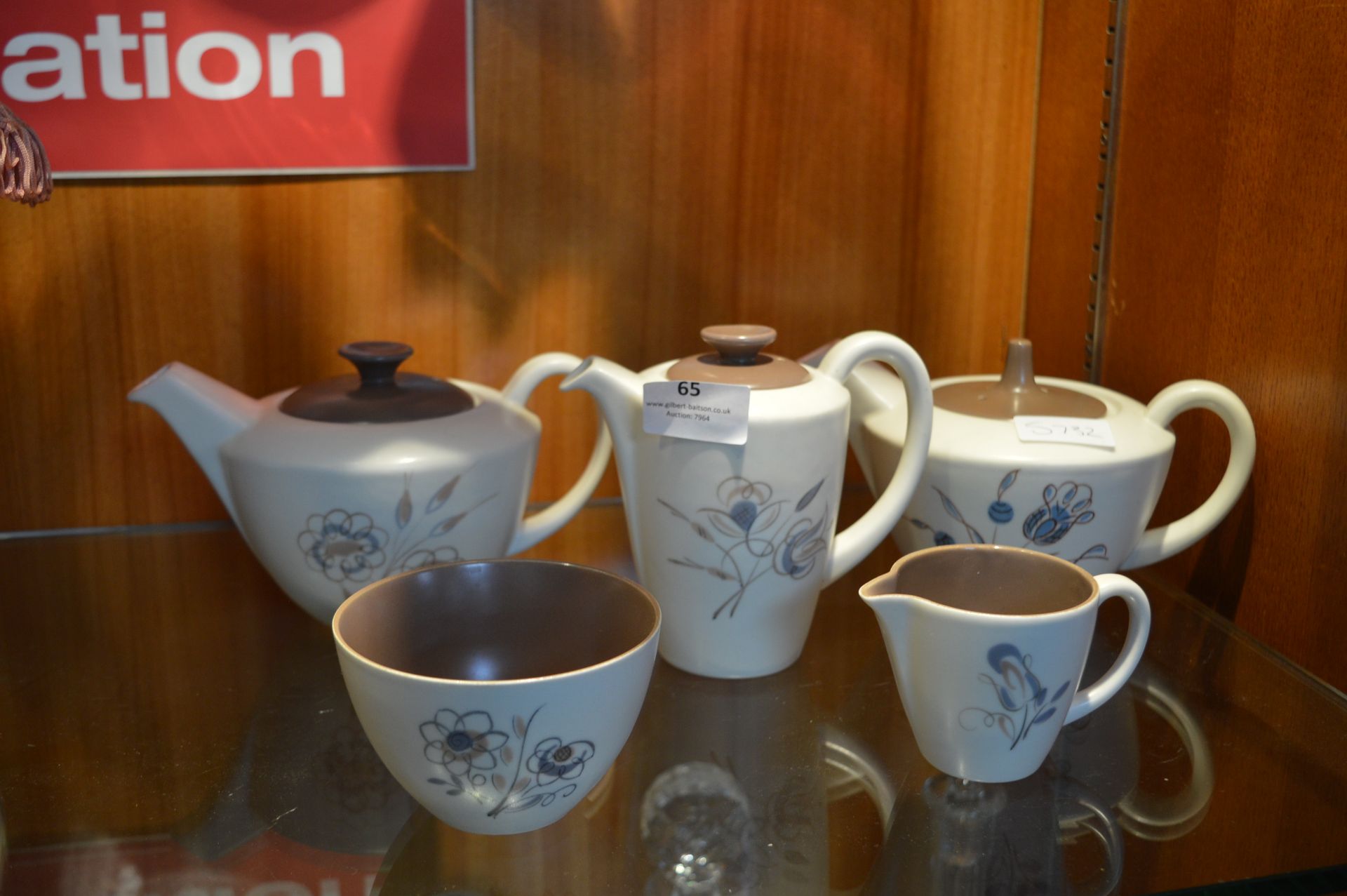 *Poole Pottery Tea Ware, Three Piece Coffee Set an