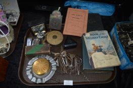 Tray of Collectibles Including Villier's Engine Bo