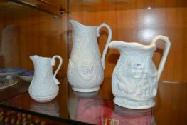 Three Portmeirion Pottery Jug