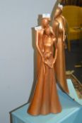 *Gold Painted Tall Figurine - Family Group