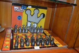 The Simpsons Chess Set (Antique Metal Style)