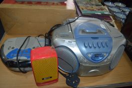 Alba Portable CD Player and Clock Radio