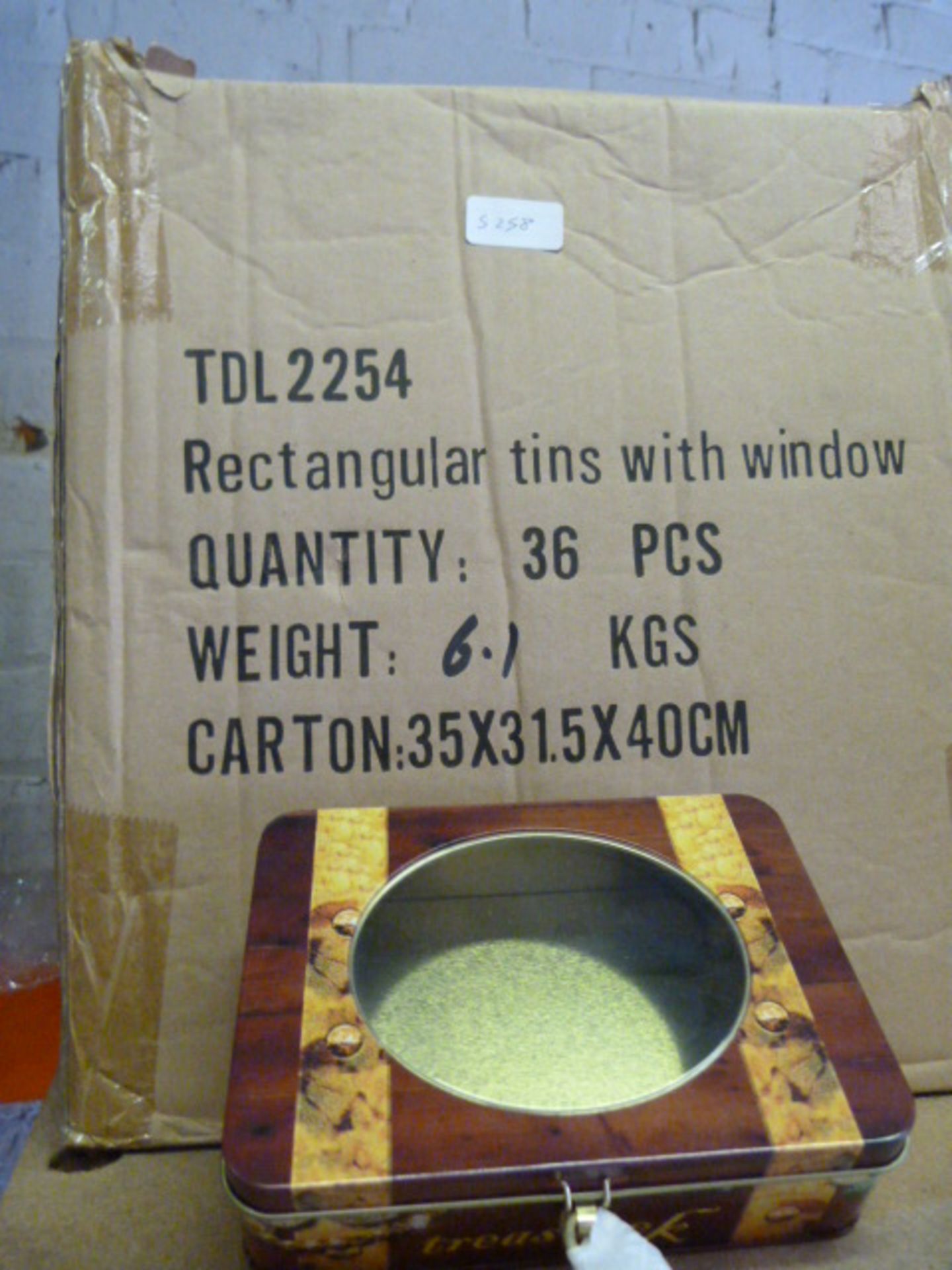 Rectangular Tins with Window