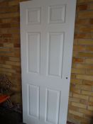 White Panel Door 198x76x3.5cm