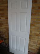 White Panel Door 198x76x3.5cm