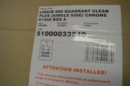 *Liquid 900 Chrome Quadrant Single Side Shower Door