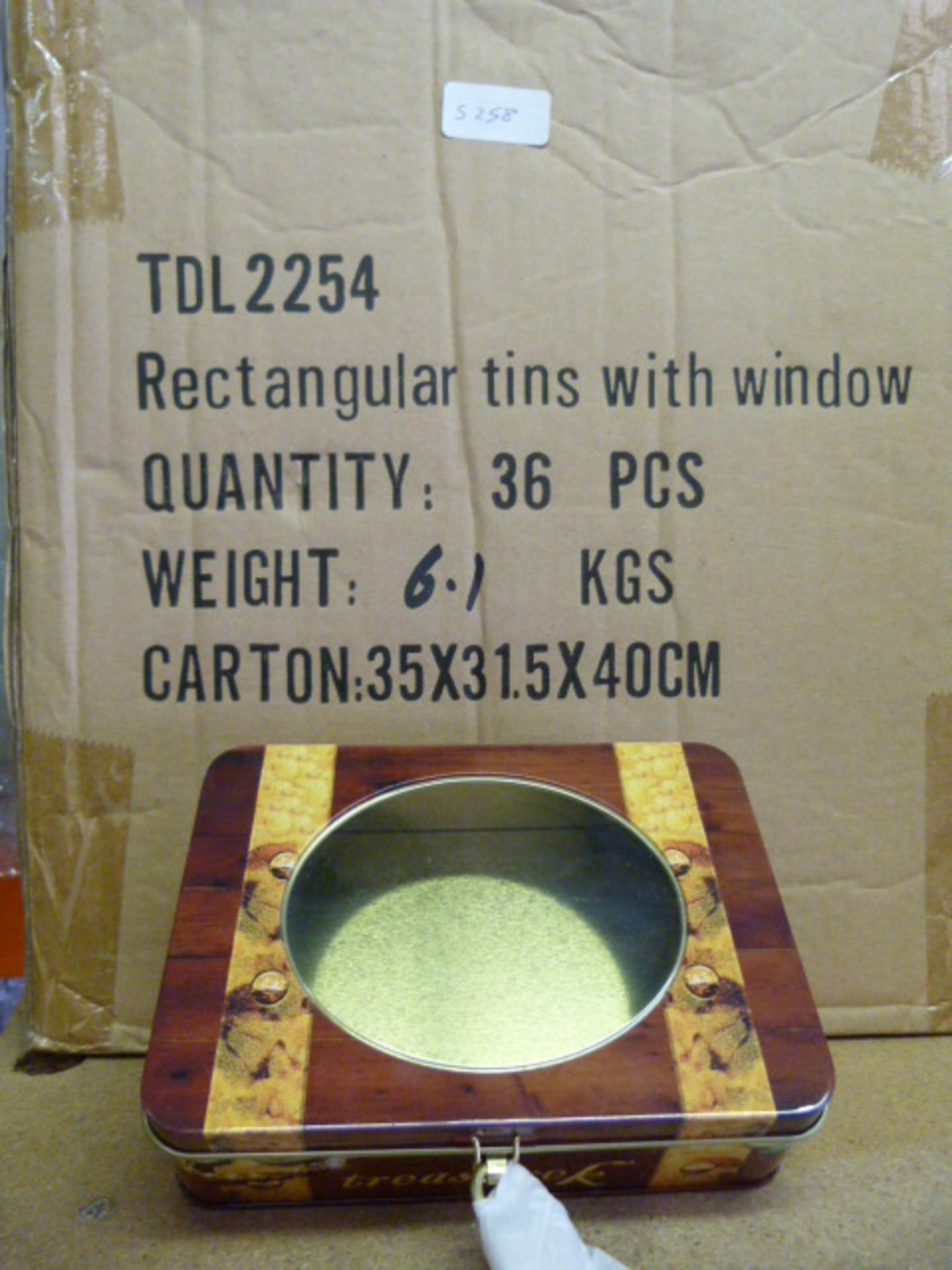 Rectangular Tins with Window