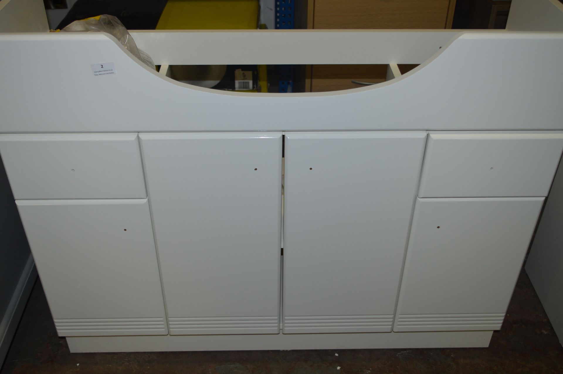 *White Polo 1050 Vanity Base Unit